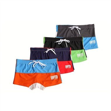 4-farbige Herren-Badeshorts